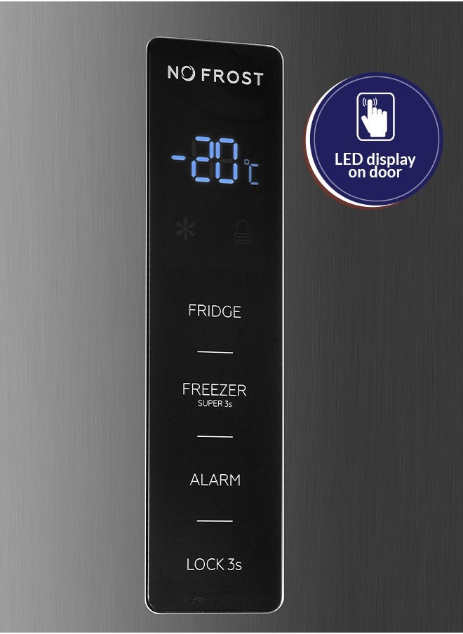 Arrow - 600 LTR SINGLE DOOR UPRIGHT FREEZER NOFROST, 21.2 CU.FT| High speed cooling and freezing | switchable to fridge, High quality and effective compressor | 7 years Compressor warranty| Silver color | Model Name: RO-770VNF - Image 1