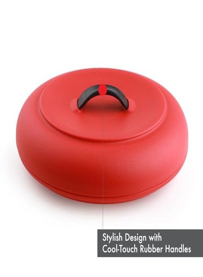 ديكساس سخان تورتيلا ديكساس، مقاس 8.5 × 8.5 × 2.5 بوصة، سخان تورتيلا قابل للاستخدام في الميكروويف، لون أحمر، مثالي لتسخين التورتيلا والخبز والفطائر وخبز الذرة، سخانات طعام، سخان تورتيلا متين للاستخدام في الميكروويف - Image 5