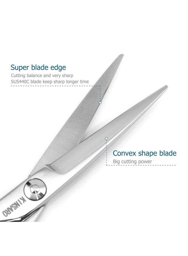 كينسارو مقص شعر لليد اليسرى مقاس 5.5 بوصة مقص شعر لليد اليسرى مقص حلاقة لليد اليسرى من KINSARO - Image 4