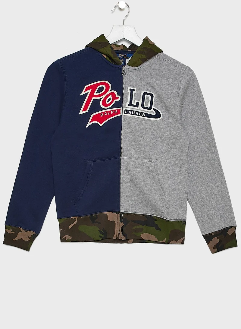 POLO RALPH LAUREN Teen Color Block Hoodie