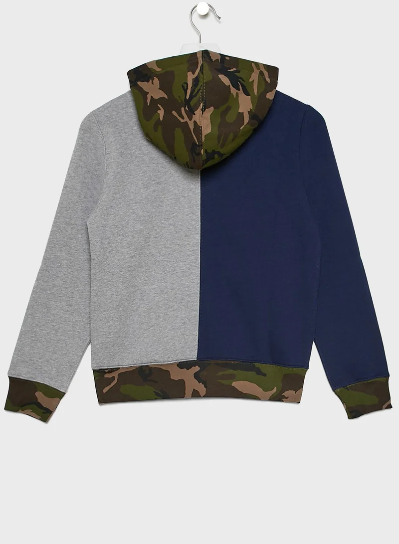 POLO RALPH LAUREN Teen Color Block Hoodie