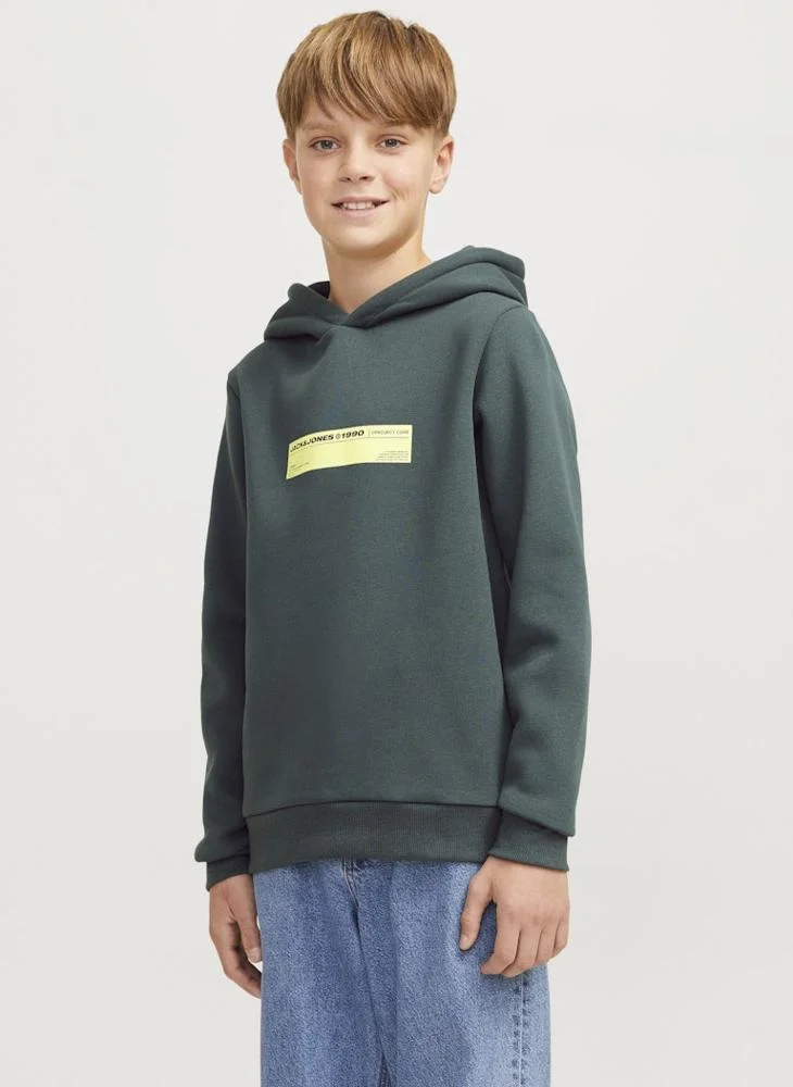 جاك وجونز جونيور Kids Graphic Print Hoodie
