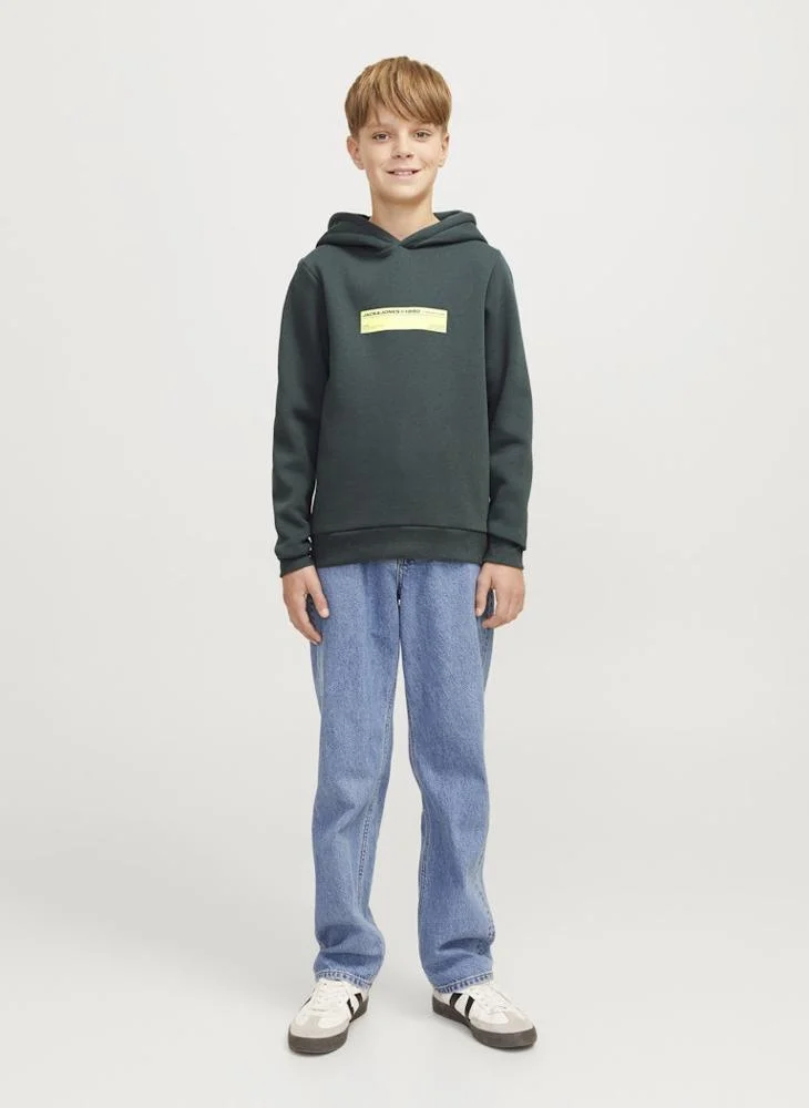 جاك وجونز جونيور Kids Graphic Print Hoodie