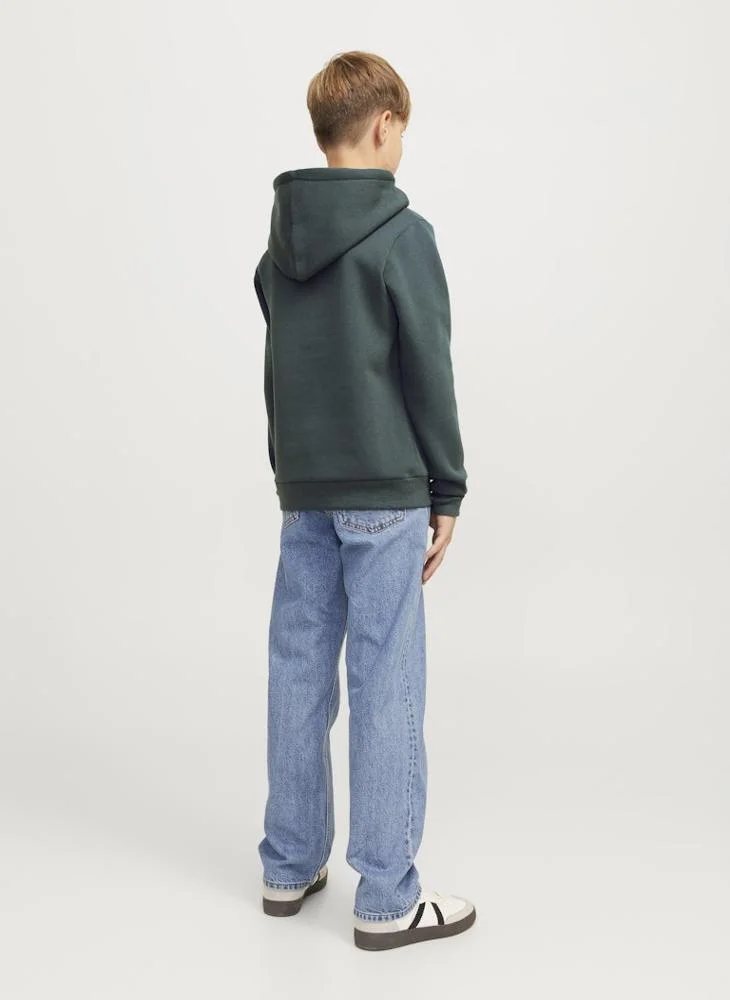 جاك وجونز جونيور Kids Graphic Print Hoodie