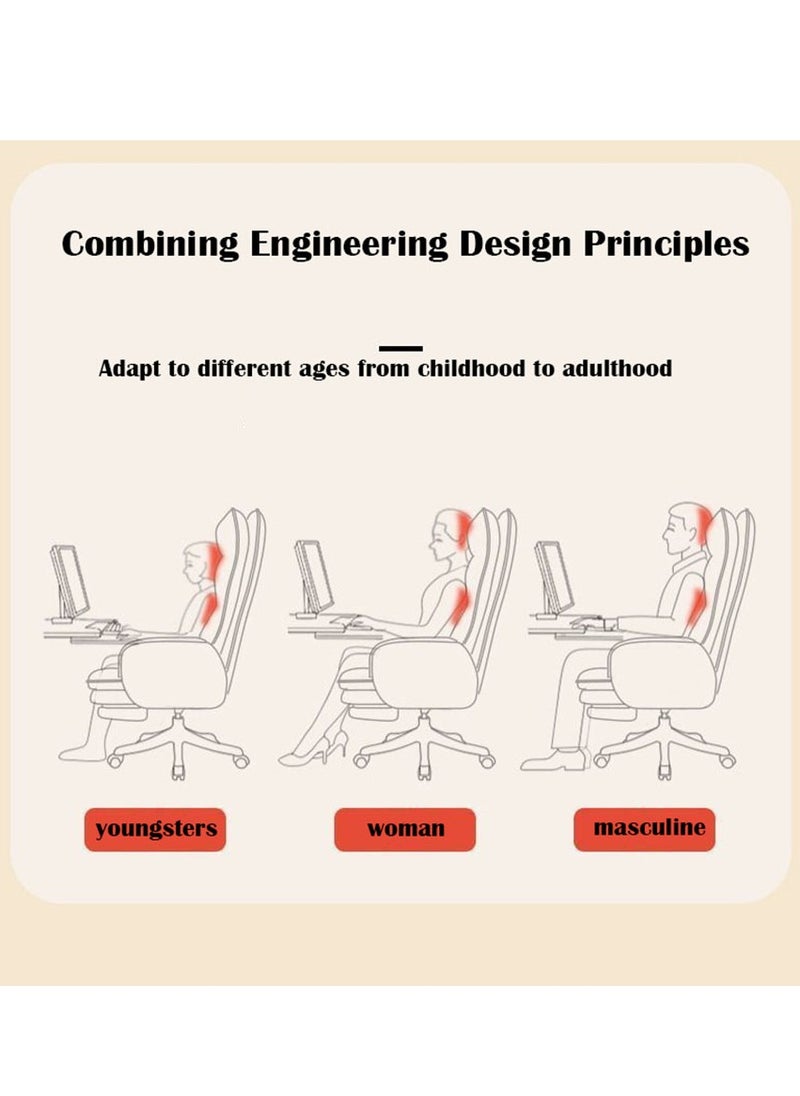Arabest Ergonomic Office Chair Computer Office Chair PU Leather Smooth Lumbar Support, Height Adjustable  - Image 5
