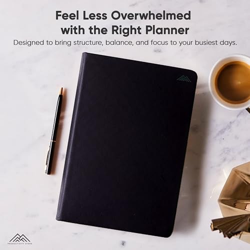 PRODUCTIVITY STORE Hourly Planner & Appointment Book (8.5” x 11”) - Premium Hourly Planner with Daily Schedule & 30-Minute Time Slots for Better Time Management by PRODUCTIVITY STORE (A4, Black) - Image 2