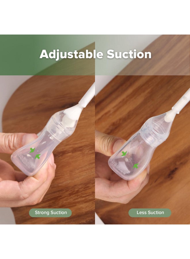 Haakaa Silicone Baby Nasal Aspirator | Nose Bulb Syringe | Easy-Squeezy Baby Nose Cleaner, Newborn Infant &Toddler - BPA Free Silicone - Image 3