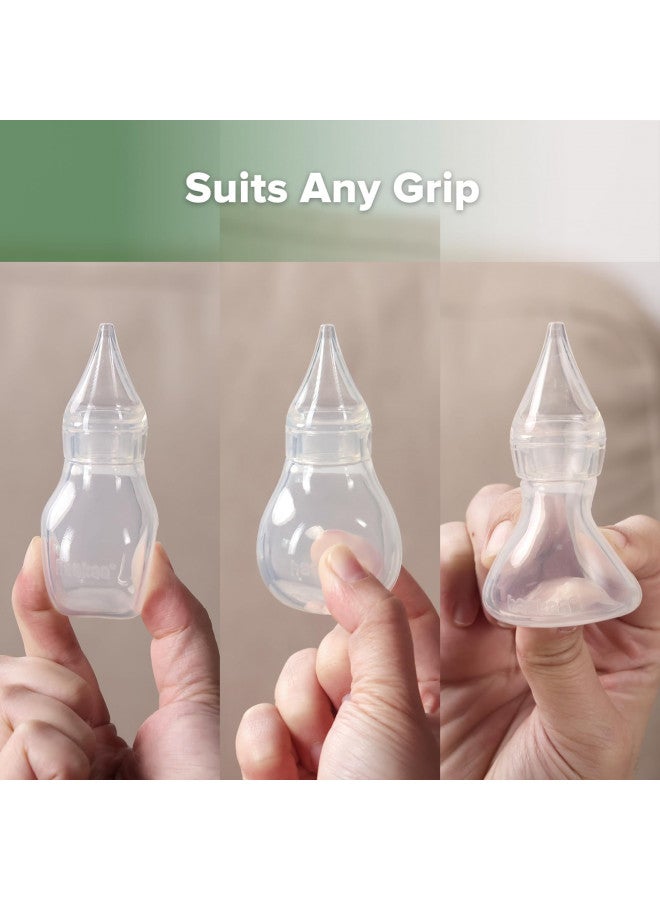 Haakaa Silicone Baby Nasal Aspirator | Nose Bulb Syringe | Easy-Squeezy Baby Nose Cleaner, Newborn Infant &Toddler - BPA Free Silicone - Image 4