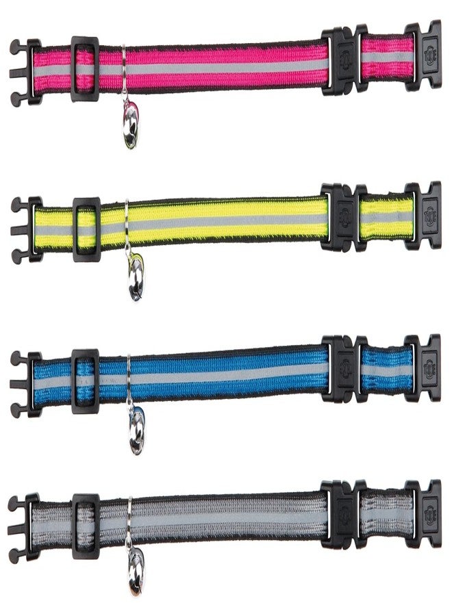 تريكسي طوق تريكسي للقطط مزود بإبزيمين، متوفر بأي لون، يتميز بعناصر عاكسة لزيادة الرؤية في الإضاءة الخافتة، قابل للتعديل ويمكن التعرف عليه لتأمين قطتك - Image 1