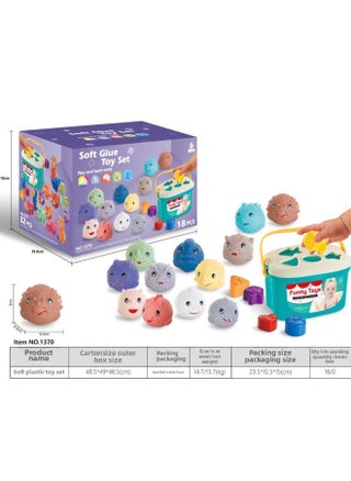 Export Baby Play Soft Glue Stacked Le Sessele Digital Animal Building Blocks Finger Doll Toy-Color:Dinosaur Soft Plastic Ball + Storage Bucket Combination - pzsku/Z5DE311B85DCE5521DE8BZ/45/1745477205/8abc7c88-d4b3-4d49-8e4b-b28ca1361cb3