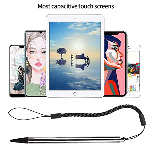 Zopsc Universal High Sensitive Resistive Pen,Fine Point Tip Pen Tips with Spring Cord for Resistive Screen Device - Image 3
