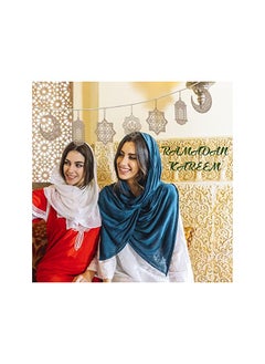 The Bros Ramdan Decorations, Wooden Pendant Eid Ramadan Decorations for Home, Ramadan Eid Mubarak Hanging Moon Star Wind Light Castle Shape Ornament Eid Al Adha Decorations  - Image 5