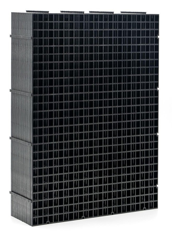 LINLAN 12 Pieces 11.8x11.8in (30X30cm) Aquarium Grid Plastic, Fish Tank Divider, Egg Crate for DIY Filtration and Bottom Protection in Aquascaping (Black-No Accessories) - Image 1