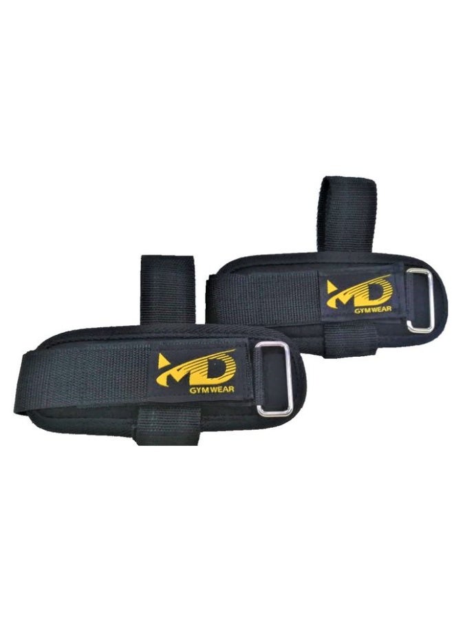 MD Stay Fit Stay Fit 2-Piece Adjustable Ankle and Wrist Weights Set with Secure Strap and Metal D-Ring for Fitness and Running Black - Image 3