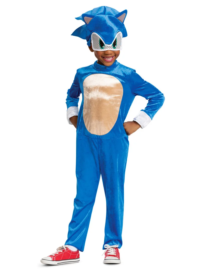Party Centre Sonic the Hedgehog Costume, Official Sonic Movie Costume and Headpiece