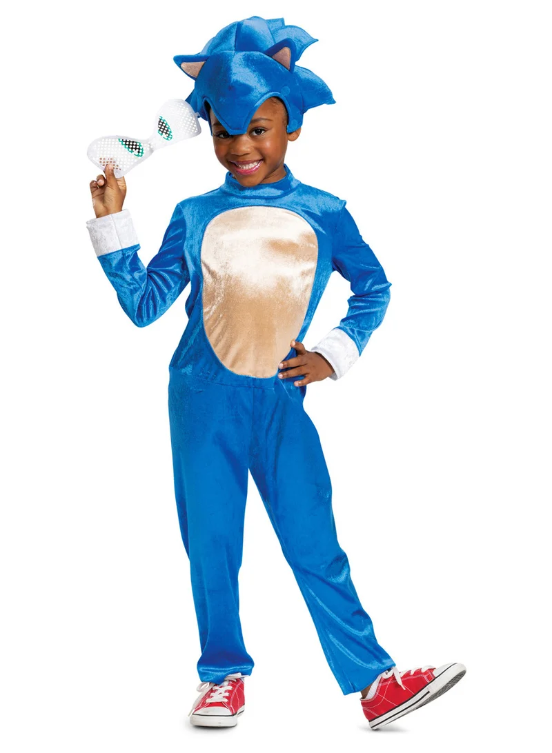 Party Centre Sonic the Hedgehog Costume, Official Sonic Movie Costume and Headpiece