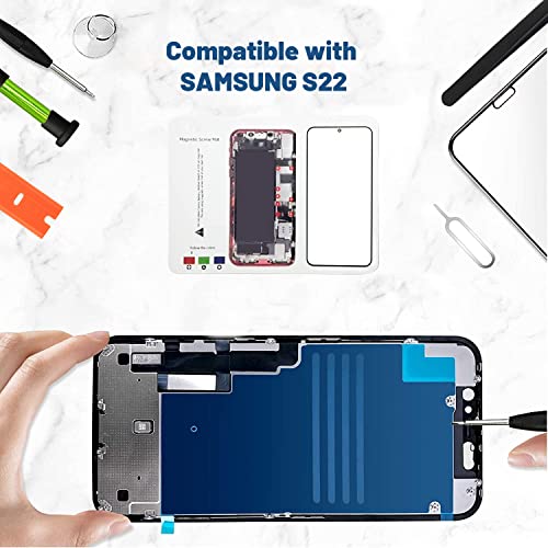 Tpyag Screen Replacement for Samsung Galaxy S22,Replacement Screen for Galaxy S22 Series 6.1 inch,Screen Repair Kit with Waterproof Adhesive(NO OLED & Touch Digitizer) - Image 3