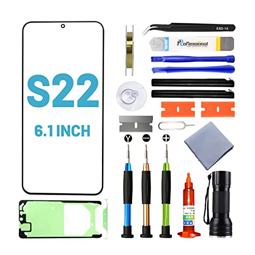 Tpyag Screen Replacement for Samsung Galaxy S22,Replacement Screen for Galaxy S22 Series 6.1 inch,Screen Repair Kit with Waterproof Adhesive(NO OLED & Touch Digitizer) - Image 1