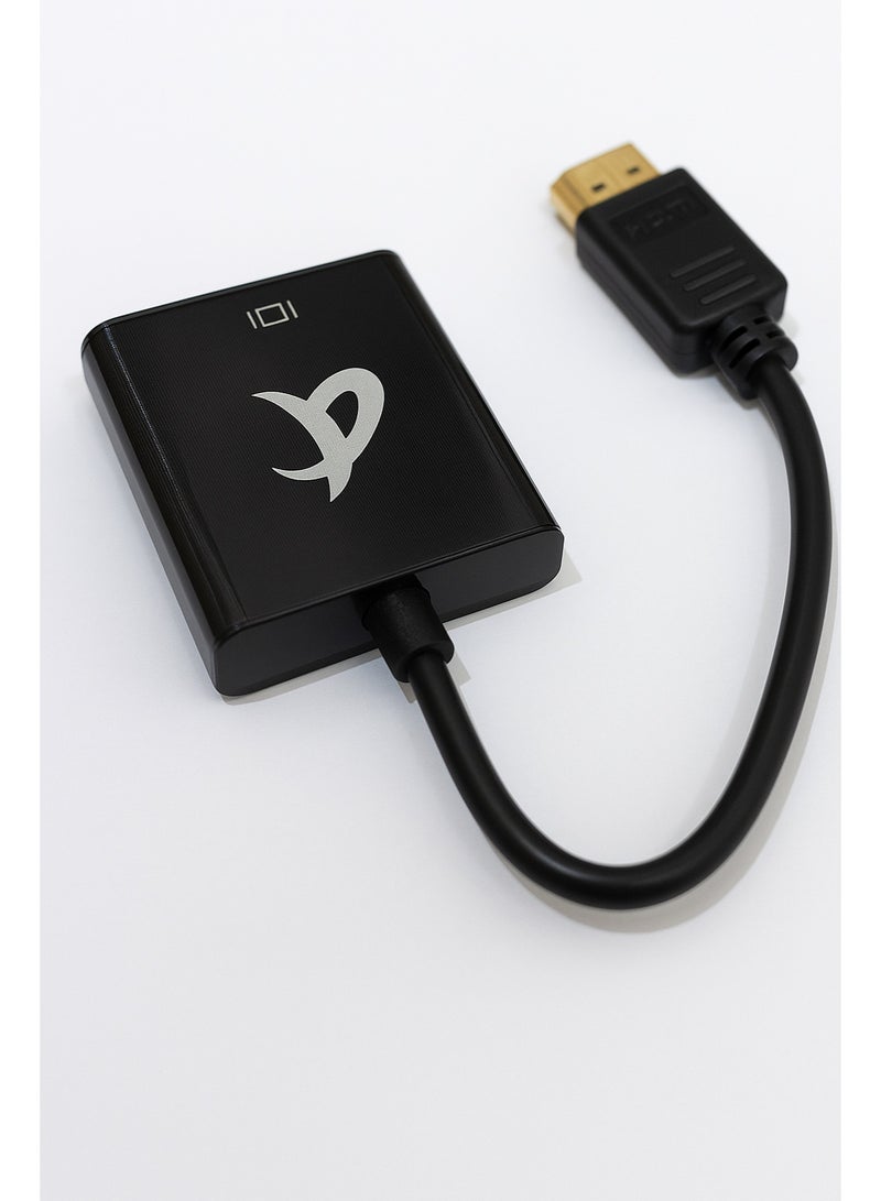 DisplayPort (DP) to VGA Adapter, Gold-Plated Display Port to VGA Adapter (Male to Female) Compatible with Computer, Desktop, Laptop, PC, Monitor, Projector, HDTV TD-260TC, 25cm, Black  - Image 3