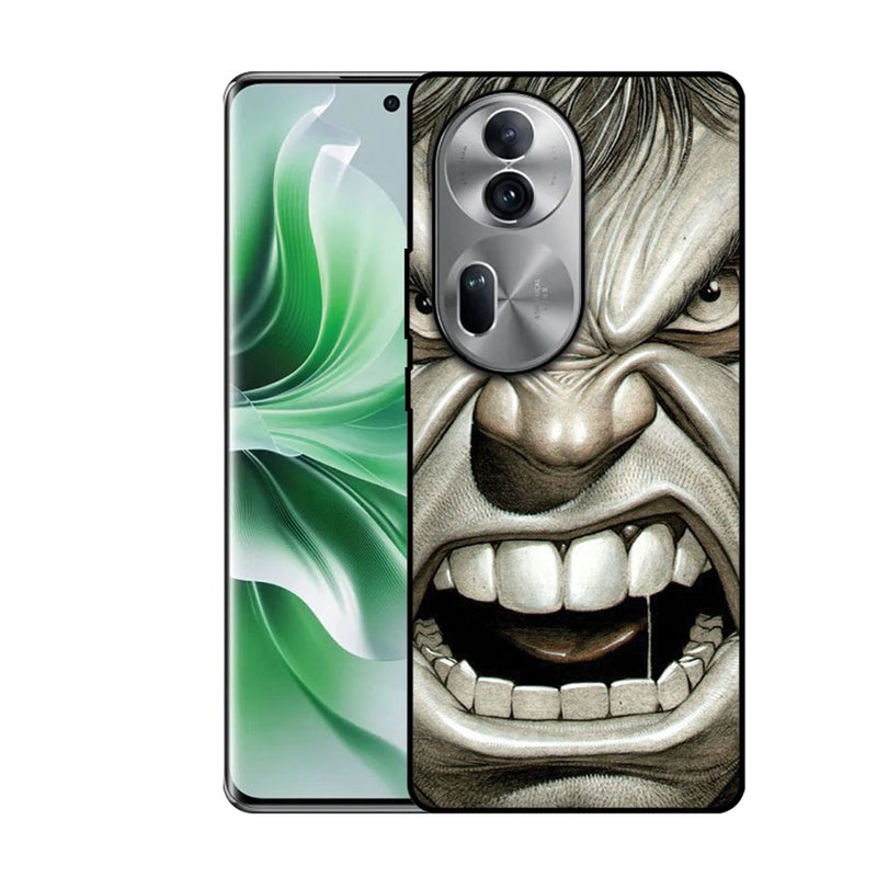EYE CATCH Printed Protective Case Cover For Oppo Reno 11-  White Hulk - Image 1