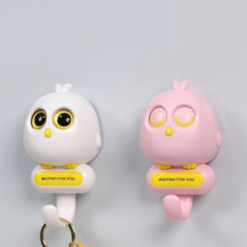 SWSHIV SWSHIV Eye Catching Self Adhesive Wall Hooks Cute Bird Design Multi Purpose Clothes Scarf Hook Towel Holder Space Saving Wall Mounted Hooks Home Decoration Multi Colour 3 PCS  - Image 3