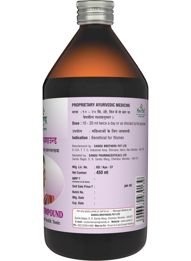 Sandu Ashoka Compound I Women Health & Wellness (450 ml) - Image 3