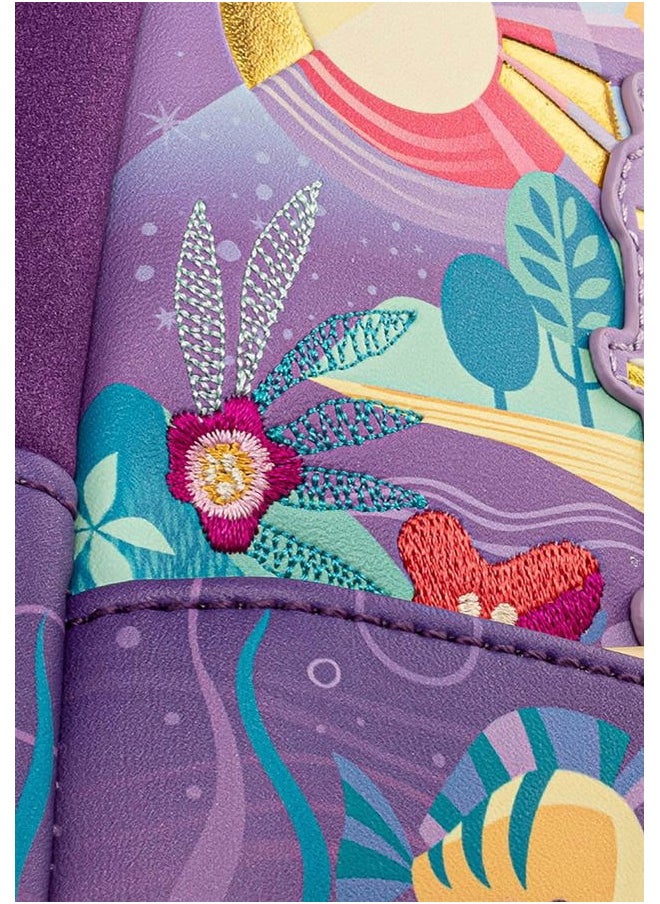Loungefly - Disney Little Mermaid Ariel Castle Womens Double Strap Shoulder Bag Purse - Image 1