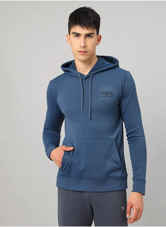 تكنوسبورت Full Sleeve Fleece Jacket With Hood by Styli