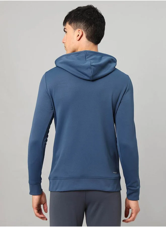 تكنوسبورت Full Sleeve Fleece Jacket With Hood by Styli