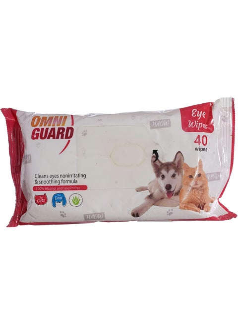 Omni Guard Cats & Dogs Eyes Cleaning Wipes (40)
