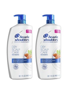 Head & Shoulders Head and Shoulders Shampoo, Daily-Use Anti-Dandruff Paraben Free Treatment, Dry Scalp Care with Almond Oil, 32.1 fl oz, Twin Pack  - Image 1