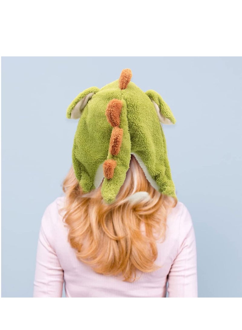 Excefore Animal Hat with Ears Moving Jumping Pop Up Beating Plush Dress Up Soft Jumping Animal Hat for Women Kids Party Birthday Gift 22 inches Animal Hat - Image 3