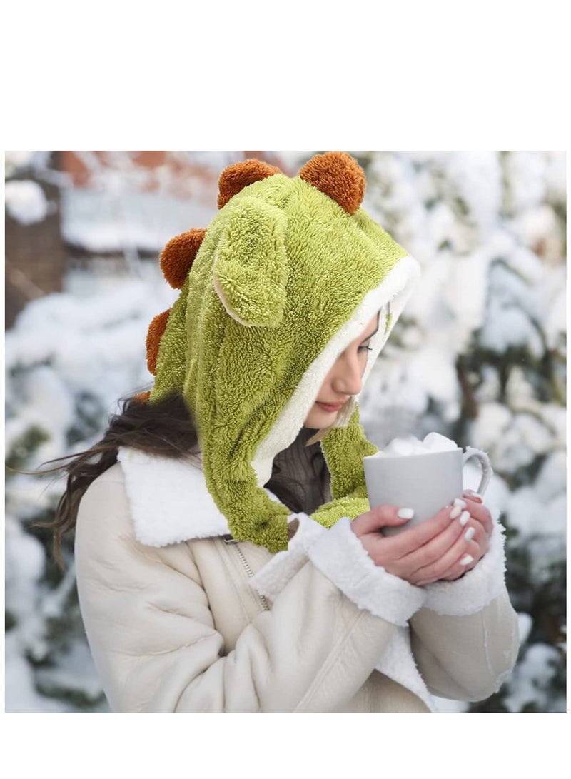 Excefore Animal Hat with Ears Moving Jumping Pop Up Beating Plush Dress Up Soft Jumping Animal Hat for Women Kids Party Birthday Gift 22 inches Animal Hat - Image 2