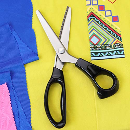 Hui Tong Scalloped Pinking Shears Strong & Sharpe Pinking Shears for Fabric, Serrated and Scalloped Scissors Fabric,3mm,5mm,7mm(Scalloped 5mm) - Image 3