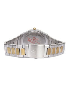 Fitron Men's Golden/Silver Wrist Watch with White Dial, Arabic Numbers and Date  - Image 3