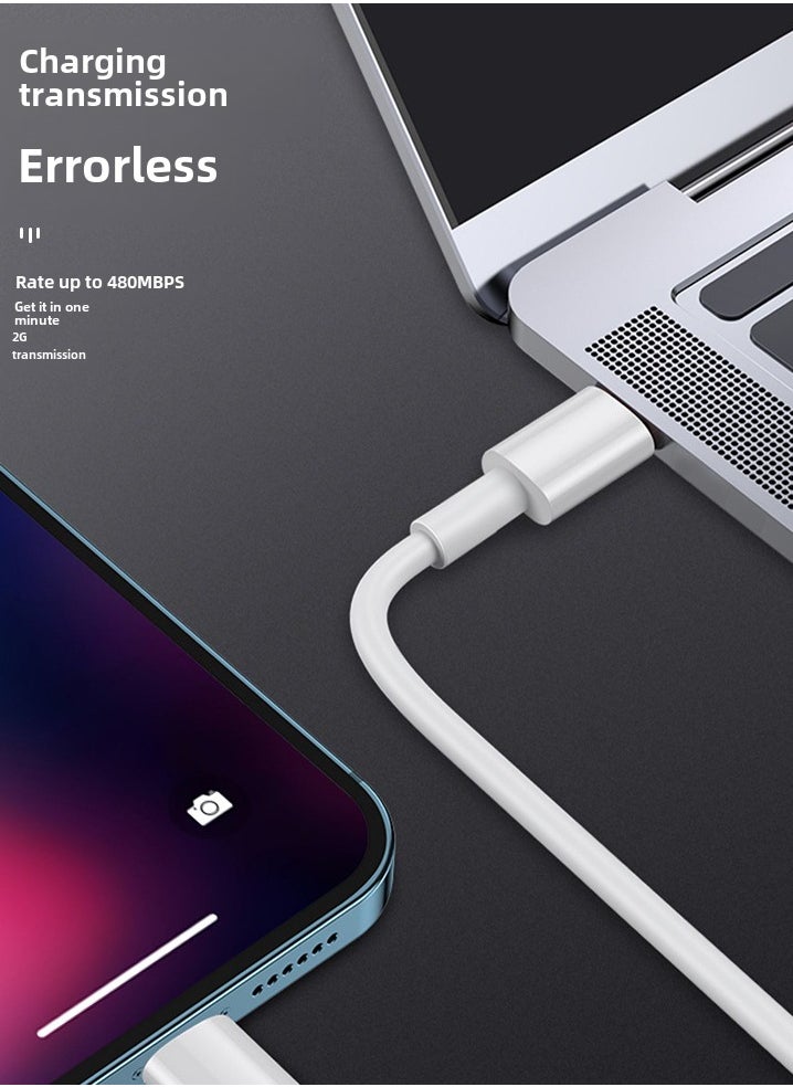Generic - 25W USB C Super Fast Charging PD Charger, Wall Fast Charger with 1m USB C to Lightning Cable Compatible with iPhone 14/14 Pro/14 Pro Max/13/12/SE2020/11/XR/XS Max/X/iPad - Image 1