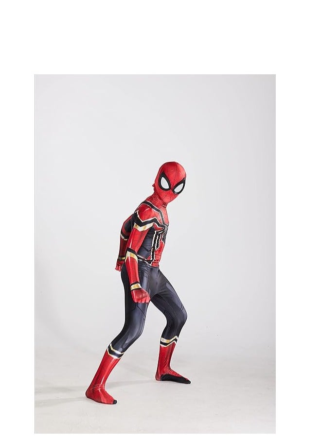 Showday KIDS Superhero Costume Bodysuit for Kids Spandex Zentai Cosplay Jumpsuit 3D Style  - Image 4