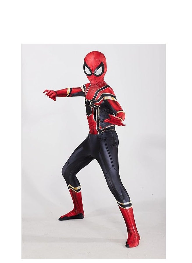 Showday KIDS Superhero Costume Bodysuit for Kids Spandex Zentai Cosplay Jumpsuit 3D Style  - Image 5