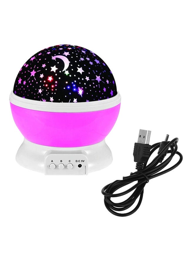 NIBEMINENT Rotary Flashing Star Moon Projector Night Light  - Image 1