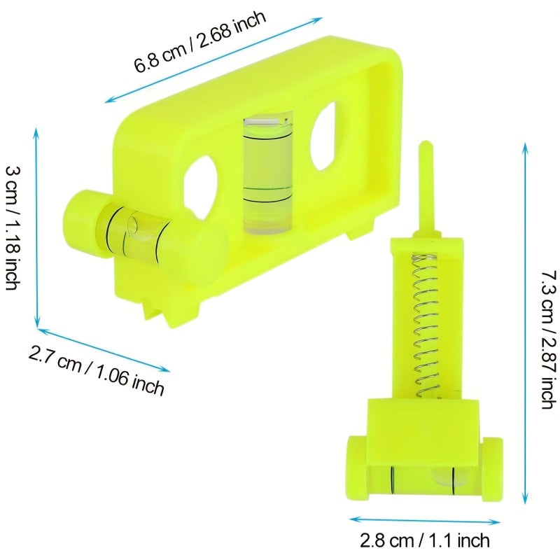 1 Set Yellow Portable Archery Bow Level Detachable Adjusting Tool - Image 2