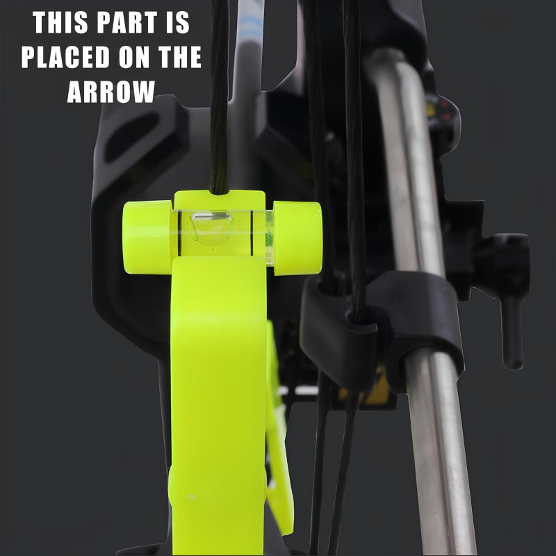1 Set Yellow Portable Archery Bow Level Detachable Adjusting Tool - Image 4