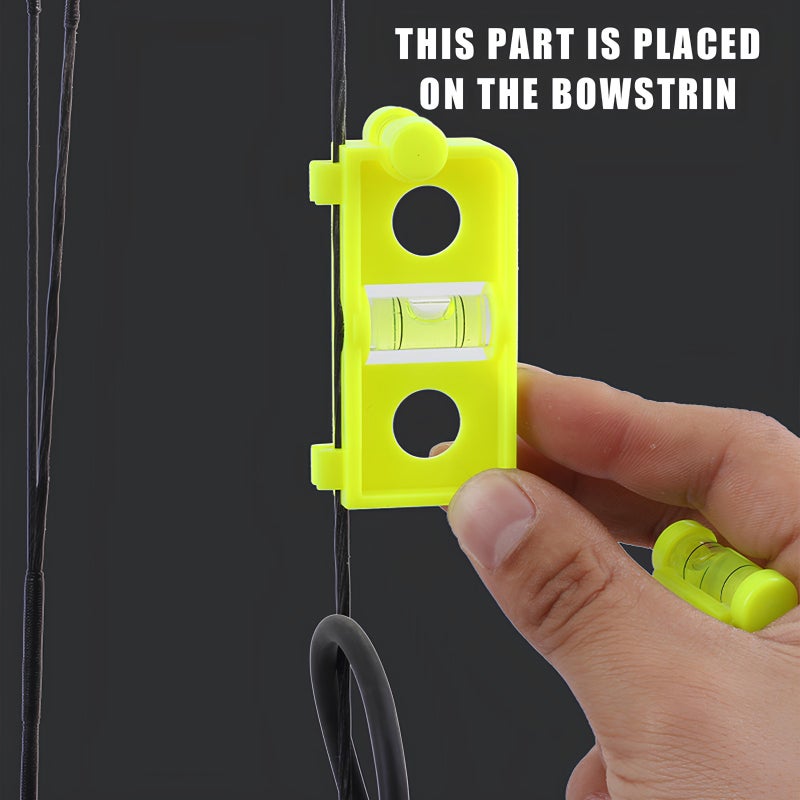 1 Set Yellow Portable Archery Bow Level Detachable Adjusting Tool - Image 5
