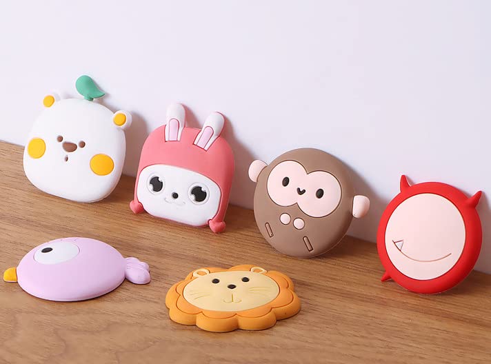 KolorFish Door Stopper Wall Protector (6 Pcs), Bumper Self Adhesive Door Knob Pads Soft Rubber Cute Pattern for Protecting Wall, Fridge Door, Cabinets, Toilet - Image 3