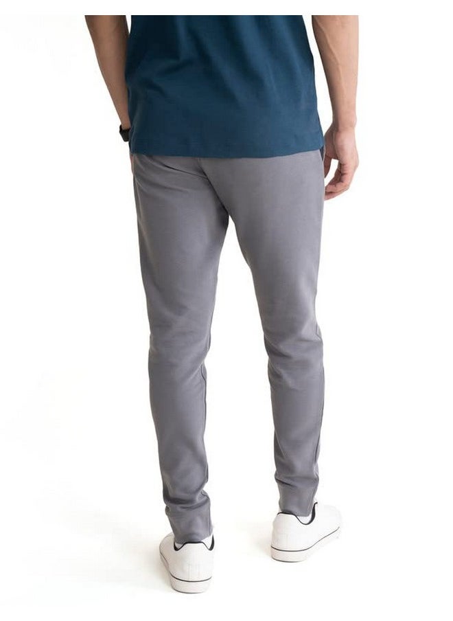 DaMENSCH - DAMENSCH Men's Constant Ottoman Fabric 500 Day Regular Fit Joggers - Glory Grey - Image 1