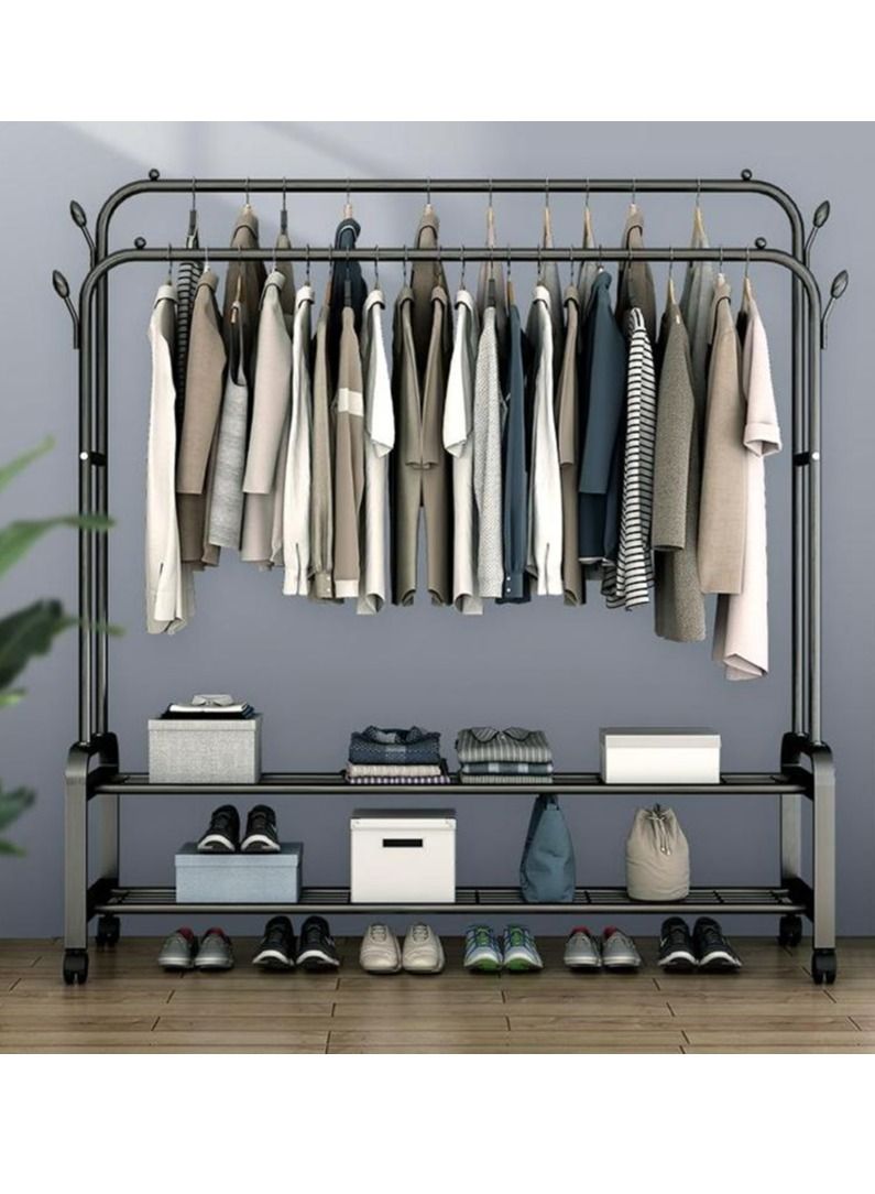 Foldable drying rack clothes dry line rack cloths drying racks clothes - Image 1
