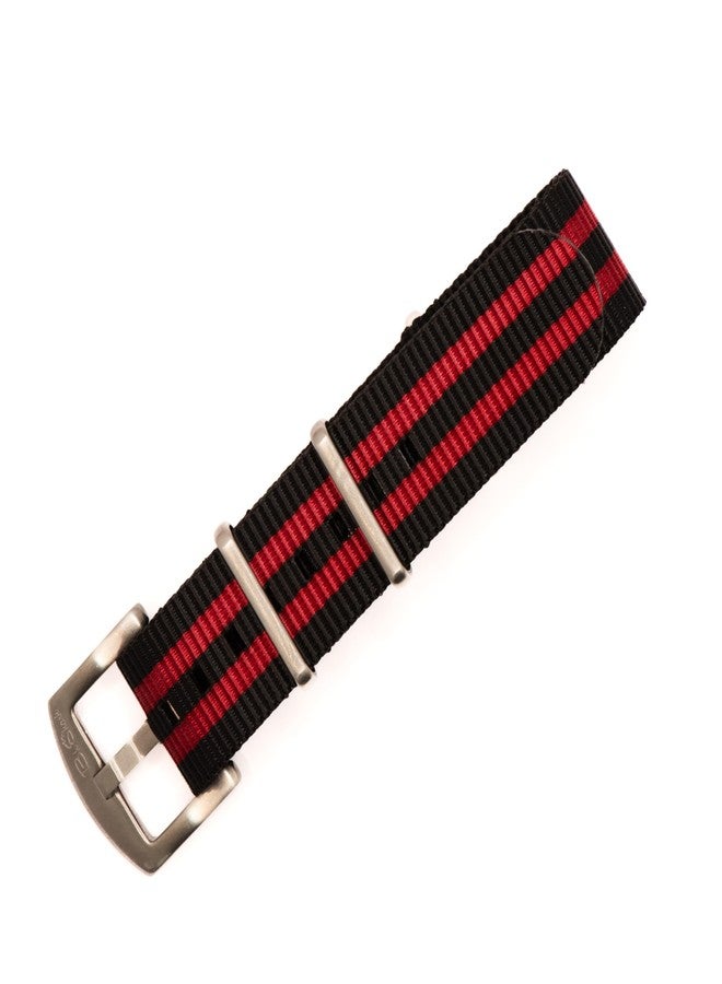 BluShark, Original Collection Military-Style Waterproof Watch Strap, Fits All Timepiece Brands, Durable Nylon Wristwatch Accessories with Stainless Steel Buckle - 18mm, 20mm, 22mm & 24mm Watch Bands - Image 1