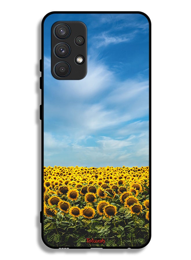 Tolwak Samsung Galaxy A32 4G Protective Case Cover Sunflowers Under The Sky - Image 1