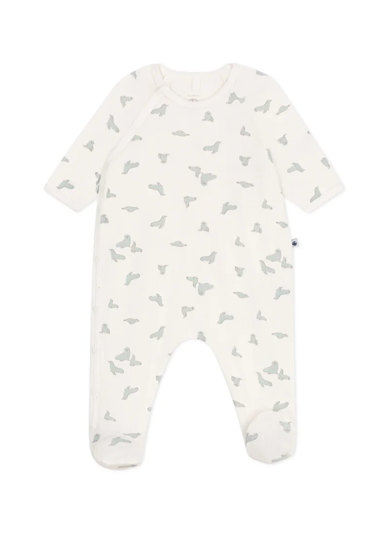 Petit Bateau Baby cotton pyjamas with seal print