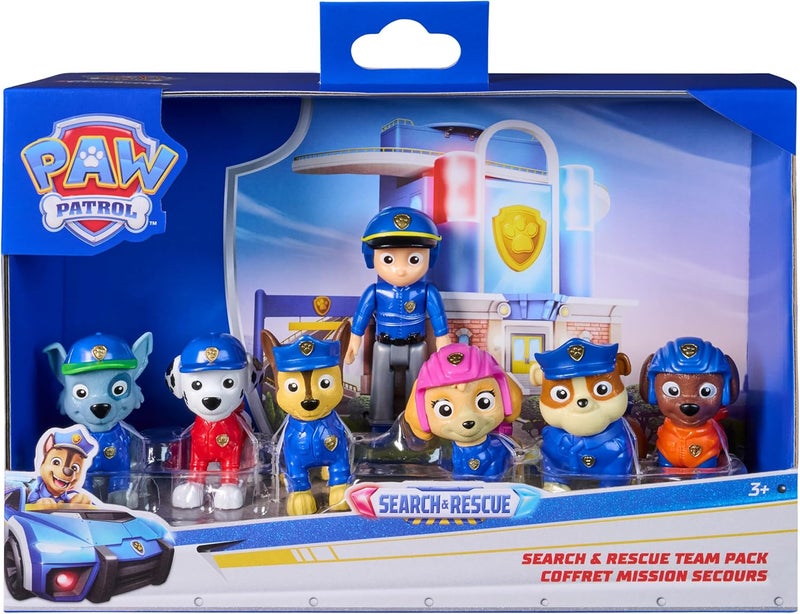 PAW PATROL مجموعة شخصيات فريق البحث والإنقاذ من PAW Patrol (عبوة من 7) - Image 1