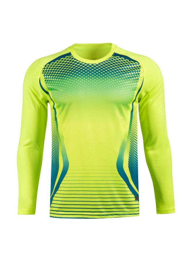 09 Fluorescent Green Top Speed Dragon Gate Clothes Football Clothes Team Clothes Children Men's Goalkeeper Clothes Long Sleeve Suit Football Gate General Clothes Adult